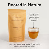 Firebelly Tea A Good Root, Organic Ginger, Turmeric & Galangal Tea, Herbal Loose Leaf Blend, Caffeine Free, Spicy Warming Tea for Digestion & Daily