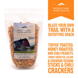 Oregon Farm Fresh Snacks Blazing Trail Sweet & Spicy Mix - Assortment of Tasty Nuts and Crunchy Crackers - Healthy and Satisfying Snack - Great