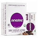 JONESBAR Organic Plant Based Protein Bars | Dark Chocolate Almond | Fruit & Nut Bar, Kosher, Gluten Free, Breakfast Bars, School Snacks, Vegan Snack