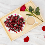 Meltaway Kisses, 2lb Pack of Chocolate Roses Individually Wrapped Bulk, Ideal Valentine HersheyKisses for Valentine's Day Surprises, Perfect