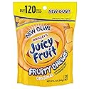 JUICY FRUIT Gum Fruity Chews Sugarfree Chewing Gum, 120 Pieces - PACK OF 3