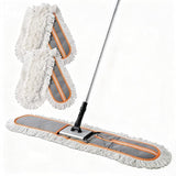 CLEANHOME 36" Commercial Dust Mops for Floor Cleaning Heavy Duty Floor Duster Mop with Long Handle Hotel Gym Household Cleaning Supplies for Hardwood