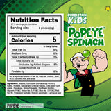 Popeye’s Spinach Sugar Free Gum by Bubblegum Kids | Topical Fruit Flavor, Sugarless Gum with Xylitol | Vegan, Low Calorie Candy for Kids & Adults |