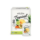 Golden Farms Tropical Pouches, Low Ingredient Healthy Snacks (Pack of 4), 100% Pure Fruit, No Added Sugar, Vegan, Gluten-Free, Kosher, Non-GMO Squeeze