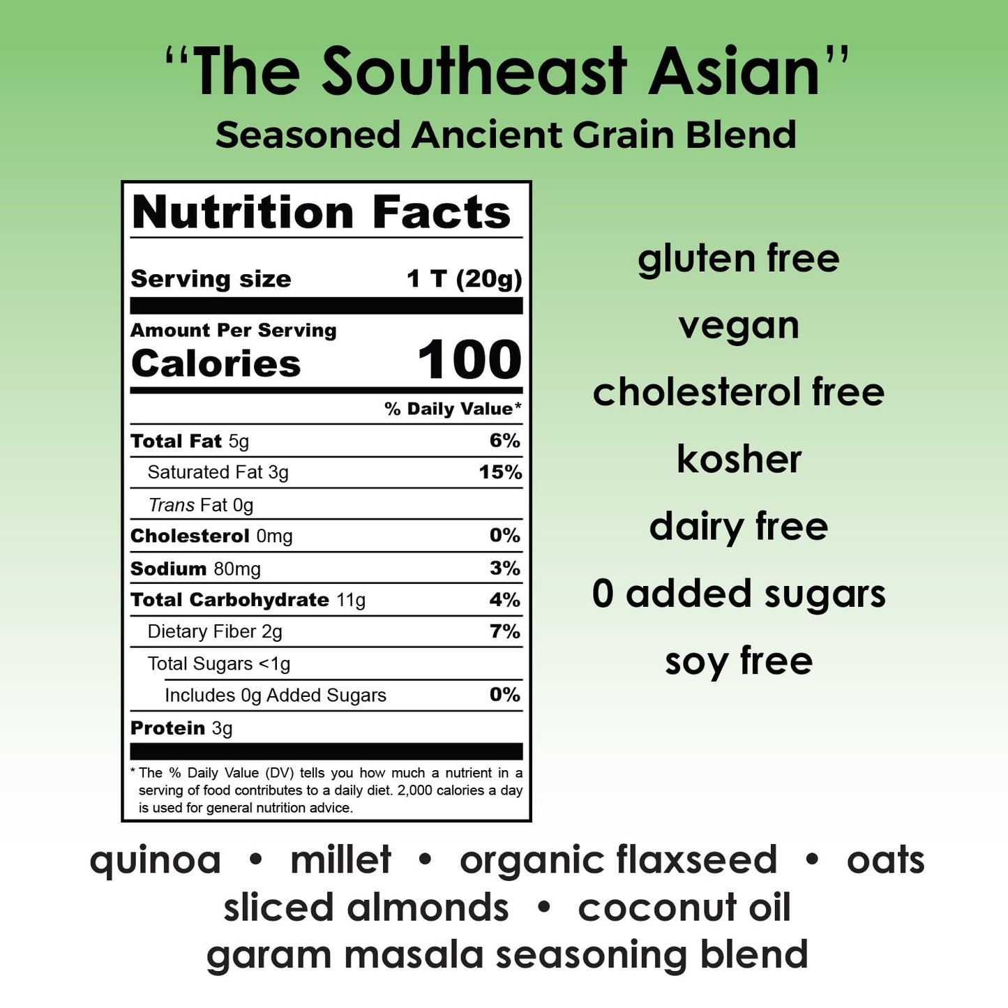 Laura’s Gourmet, Over The Top Savory Seasoned Ancient Grain Blends, "The Original" and “The Southeast Asian,” Combo 10 oz. Tins, 2 Pack, All-Natural