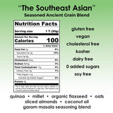 Laura’s Gourmet, Over The Top Savory Seasoned Ancient Grain Blends, "The Original" and “The Southeast Asian,” Combo 10 oz. Tins, 2 Pack, All-Natural