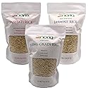 Noria Assortment White Rice, Basmati, Jasmine and Long Grain, 1.6 Lbs per Bag