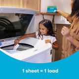 ECOS Laundry Detergent Sheets Vegan, No Plastic Jug, No Mess, Liquid Free - Hypoallergenic, Plant Powered Laundry Detergent Sheet - Magnolia & Lily
