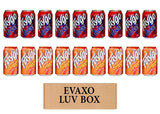 LUV BOX- variety faygo naturally flavored soda cans 12 oz. pack of 18 , faygo cola , faygo ORANGE.by evaxo