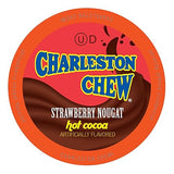 Charleston Chew Strawberry Hot Cocoa Pods, Compatible with Keurig K-Cup Brewers, 12 Count - Sweet Strawberry and Chocolate Nougat Blend