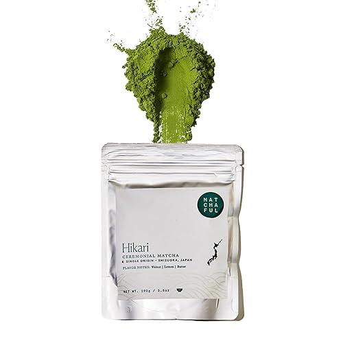 Matchaful - Hikari - Single Origin Ceremonial Matcha - Fine Green Tea Powder, Direct-Trade From Shizuoka, Japan - Smooth and Creamy with Flavor Notes