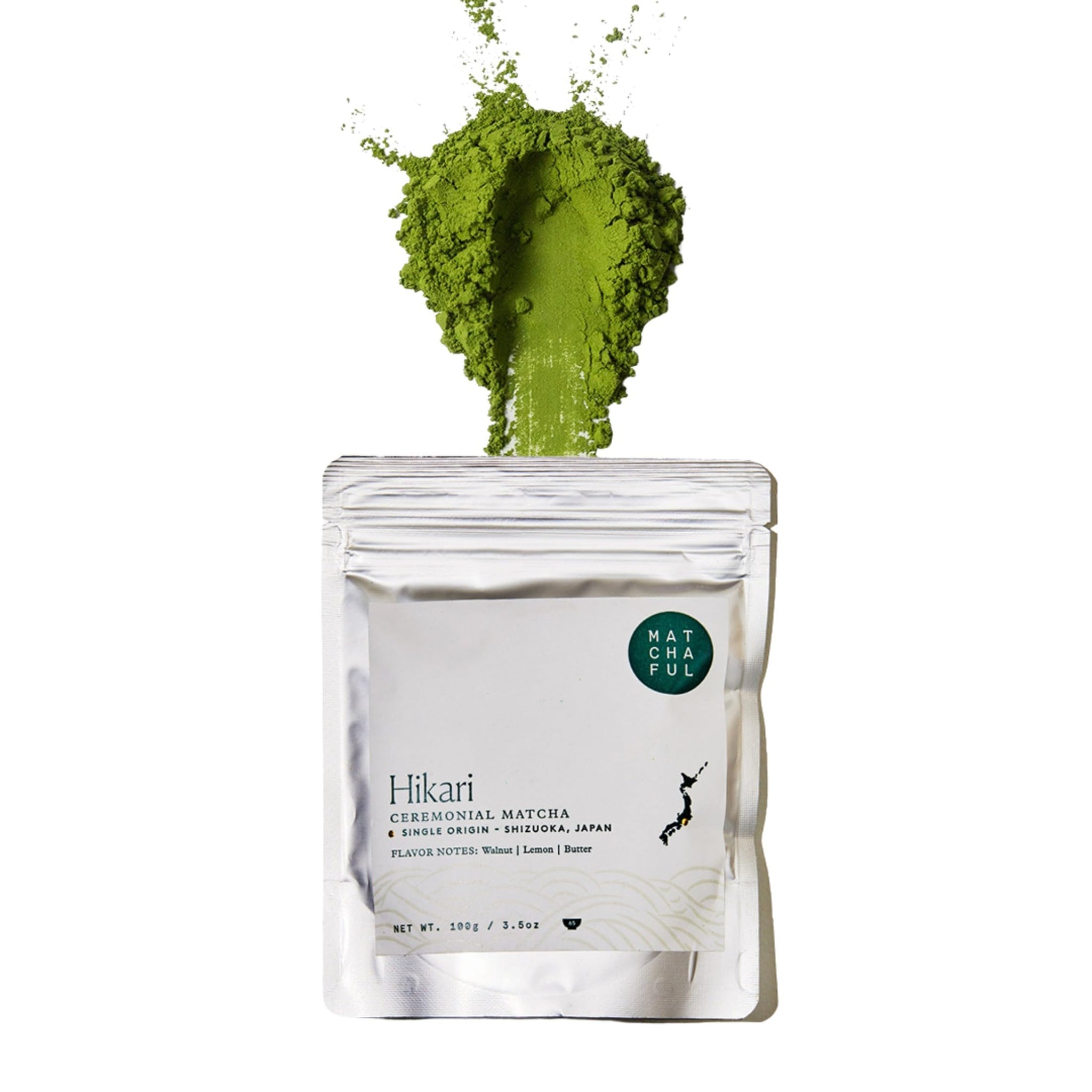 Matchaful - Hikari - Single Origin Ceremonial Matcha - Fine Green Tea Powder, Direct-Trade From Shizuoka, Japan - Smooth and Creamy with Flavor Notes