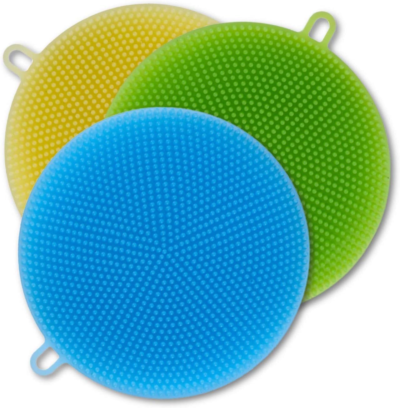 MJDFS, Silicone Sponge for Dish Washing, Dishwasher Safe, Heat Proof and BPA Free, Kitchen Cleaning Sponges for Light Cleaning Tasks, Double Sided