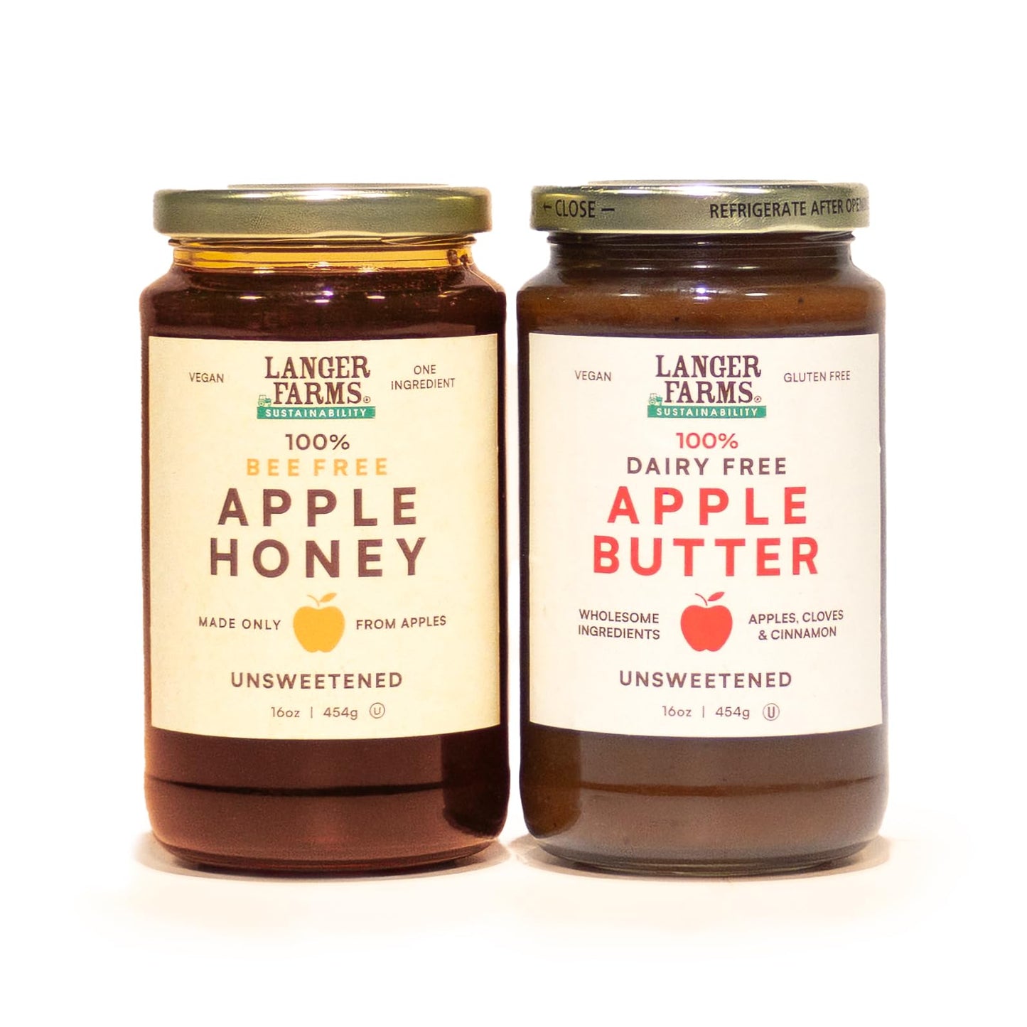 Langer Farms Unsweetened Apple Butter, Packaging May Vary, 16 Ounce (Pack of 1)