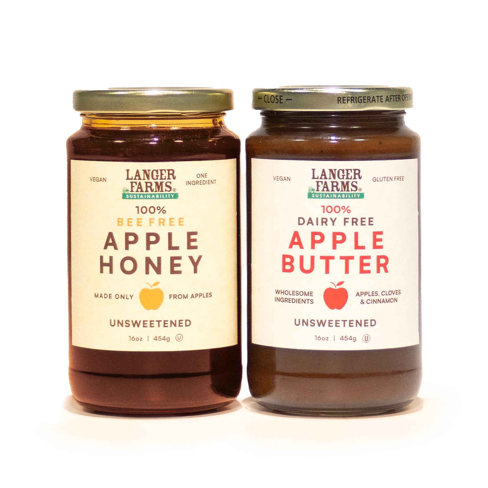 Langer Farms Unsweetened Apple Butter, Packaging May Vary, 16 Ounce (Pack of 1)