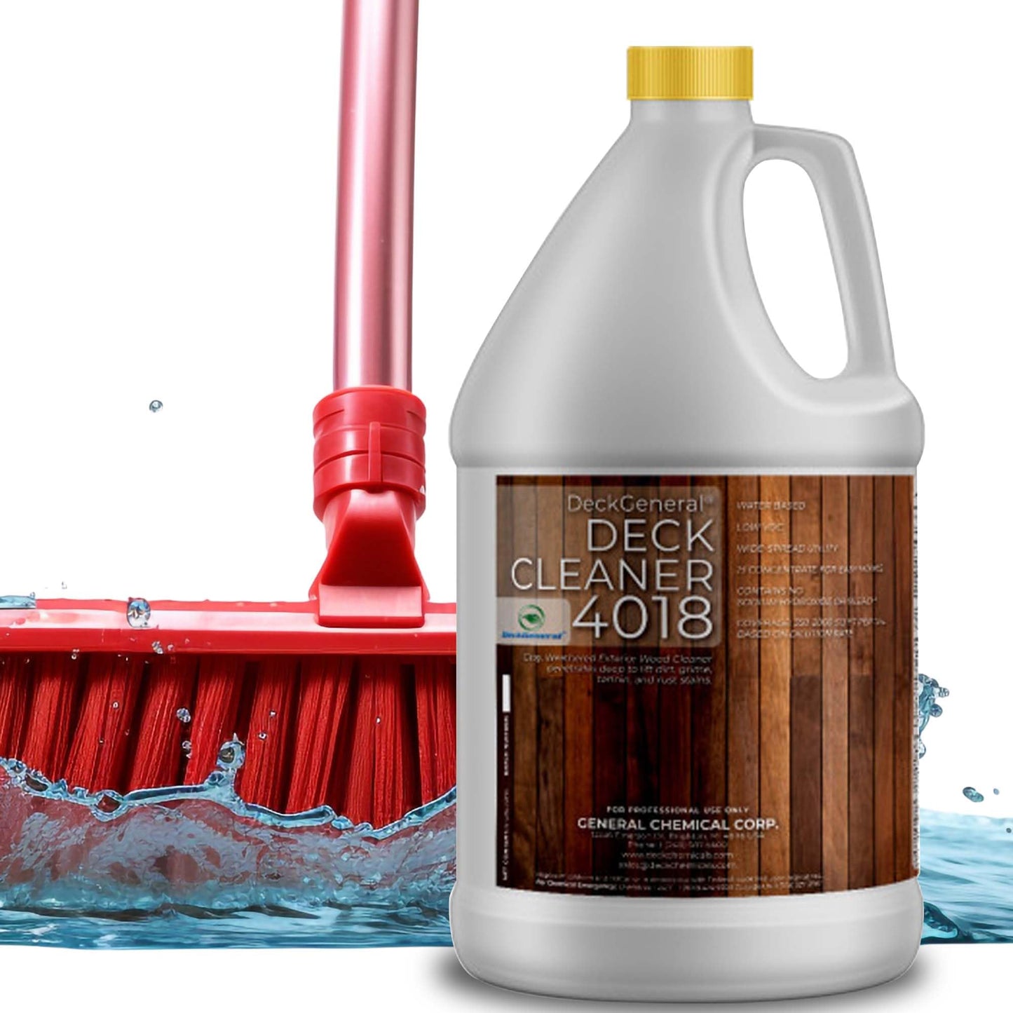 DeckGeneral Heavy Duty Deck Cleaner 4018 - Eco-Friendly Wood Deck Cleaner, fence cleaner, outdoor furniture cleaner, composite cleaner, for wood- 1
