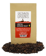 Uncommon Grounds Specialty Coffee Roasts - Longtail Espresso Roast (12 oz Whole Bean) - Artisan Roasted for Optimum Flavor