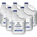 (6 Gallons) - Bulk Liquid Chlorine Bleach, for Laundry, Household and Commercial Cleaning, Multipurpose Cleaner, 1 Gallon Jugs. Ready to Use