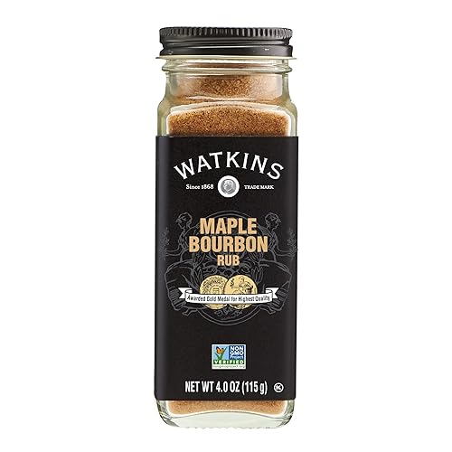 Watkins Grilling Maple Bourbon Seasoning, 4 oz (Pack of 1) (Packaging may vary)