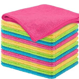 Karn Tools Microfiber Cleaning Cloths | Ultra Absorbent | Lint Free | Streak Free | Non-Abrasive | Reusable and Washable | 12" x 12" | Pack of 12