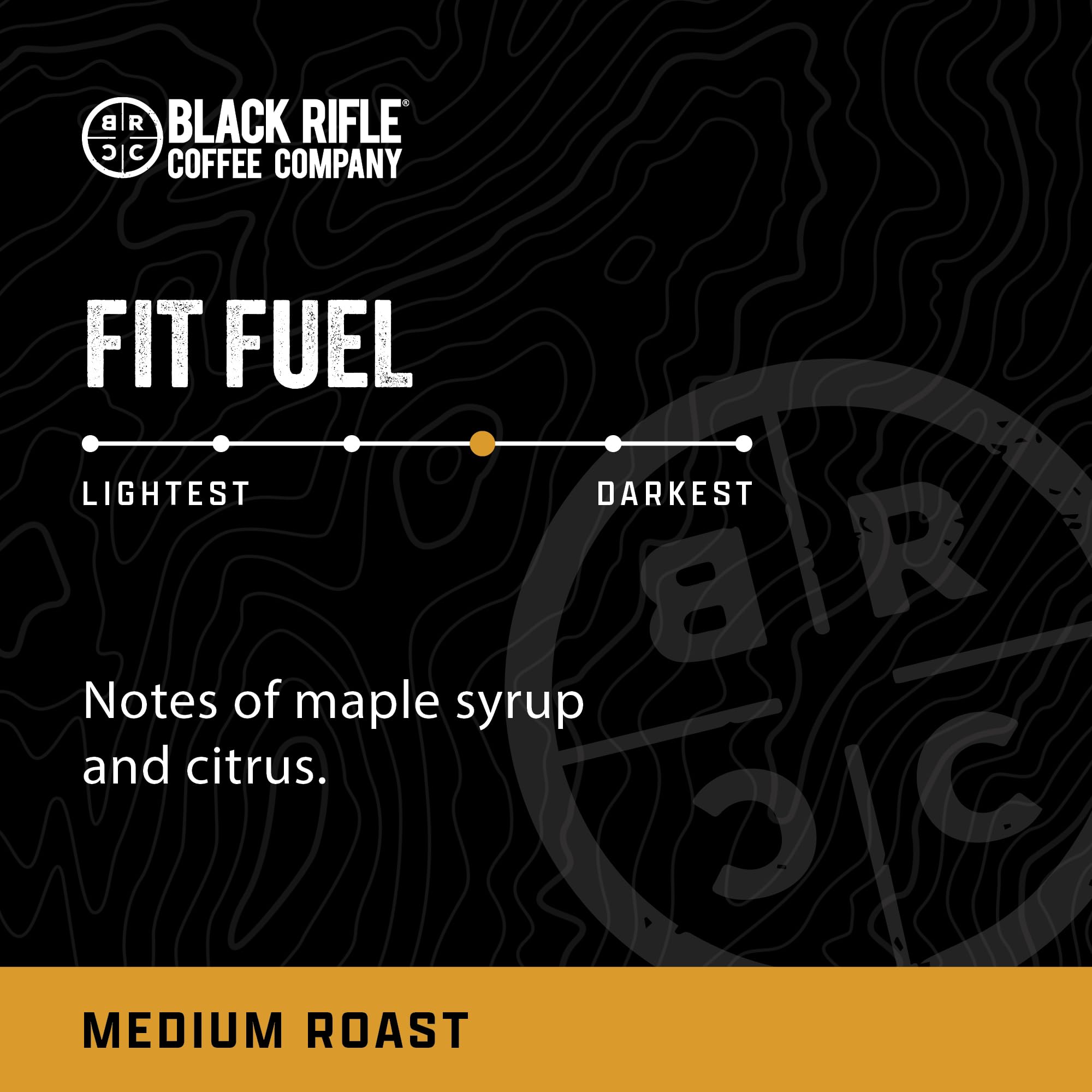 Black Rifle Coffee Company Fit Fuel, 12oz Bag, Ground Coffee Medium Roast - Roasted Blend Made from Arabica Beans - Colombian & Brazilian Beans