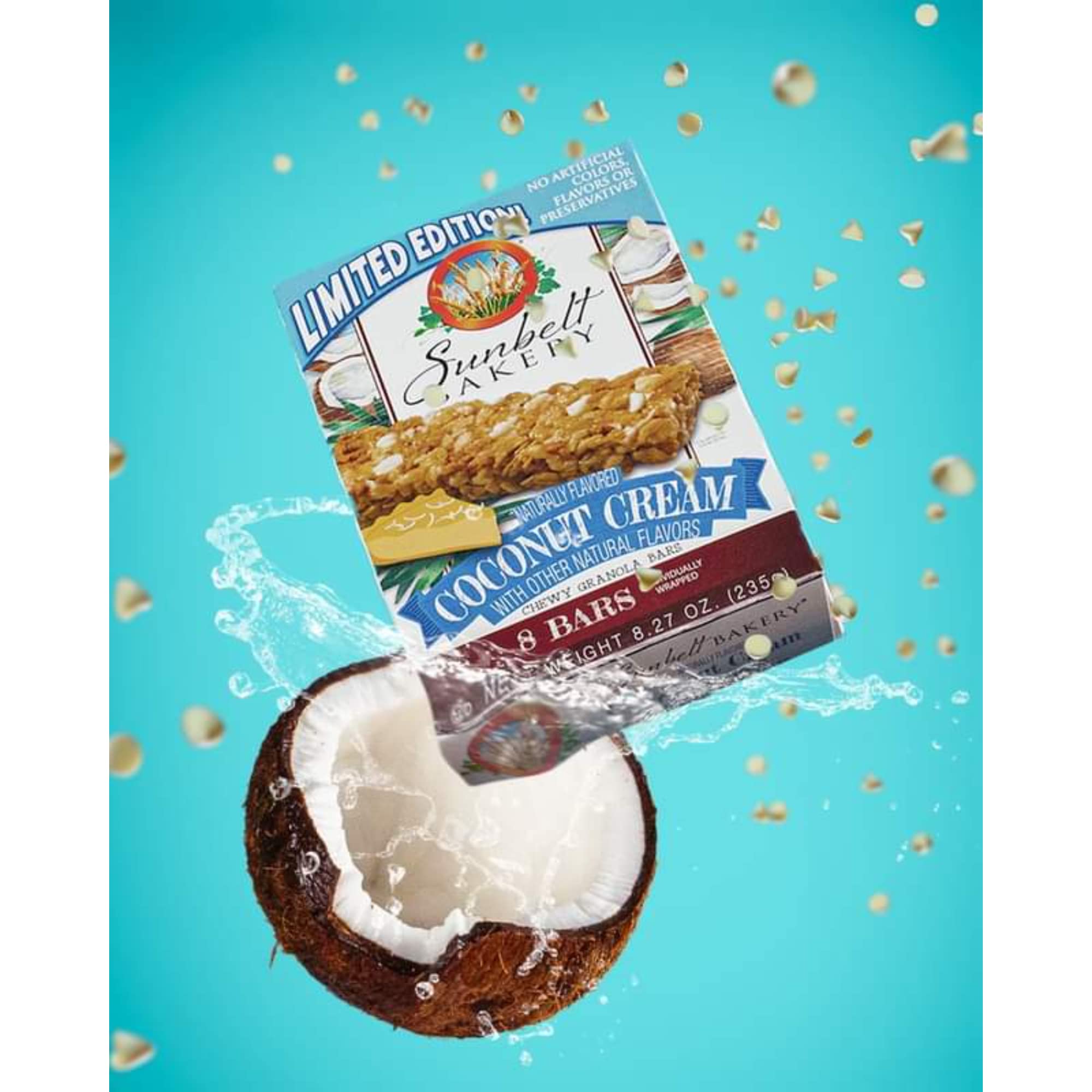 Sunbelt Bakery Coconut Cream Chewy Granola Bars, Coconut, 8 Bars (Pack of 4)