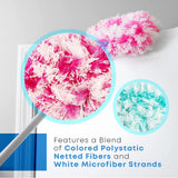Fuller Brush Fuzzy Fan Duster - Dust & Clean Ceiling Fans, Walls, Woodwork - Polystatic & Microfiber Grabs & Holds Dust, Lint, Cobwebs & Dirt - Fan