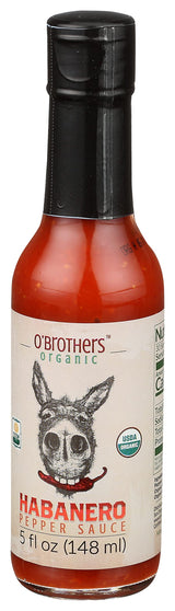 O'Brothers, Habanero Hot Sauce, 5 oz