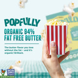POPFULLY 94% Fat Free Popcorn Fully Pops, Sharing Bags, Light Butter Flavor, Big Pop, Micro Popcorn Bags, 3-Pack