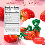 SweetGourmet Arcor Strawberry Bon Bons Hard Candy Wrapped, Fruit-Filled Premium Candies, 3 Pound Bag