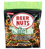 Beer Nuts Cantina Mix, Crunchy Party Pretzels, Cheese Sticks, Sesame Sticks, Roasted Corn Nuts, & Original Roasted Sweet Glazed Salted Peanuts,