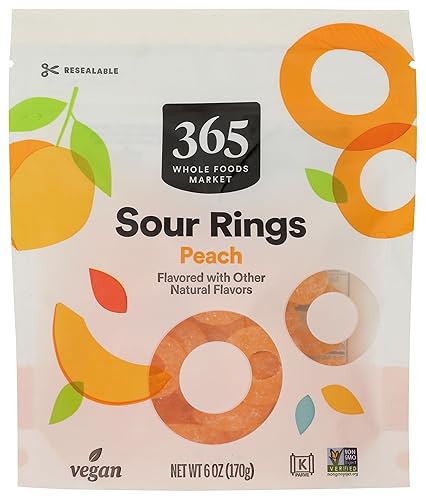 365 By Whole Foods Market, Gummy Rings, Peach, 6 Ounce