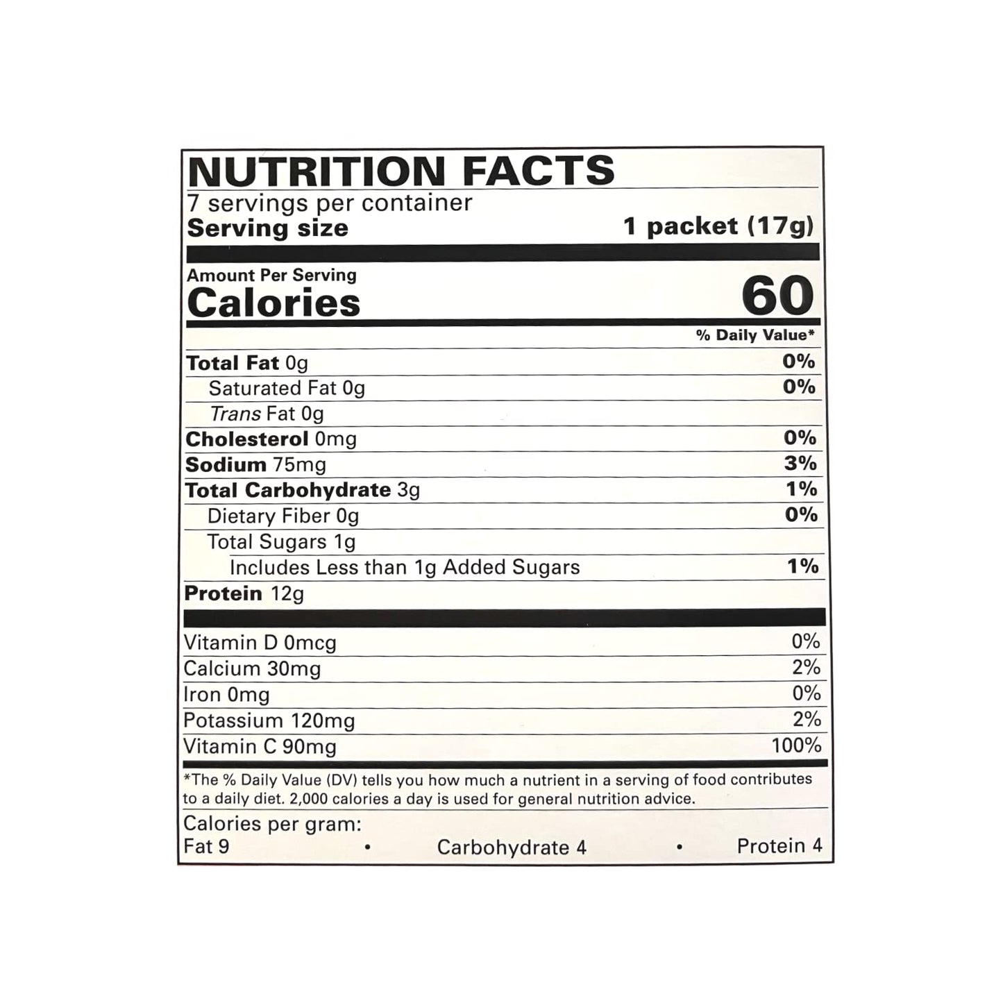 Nutmeg State Nutrition - Fruit Drink - High Protein, Low Calorie, Low Carb, Low Sugar, Fat Free, Loaded with Vitamins, 7 Servings Per Box (Orange, 3