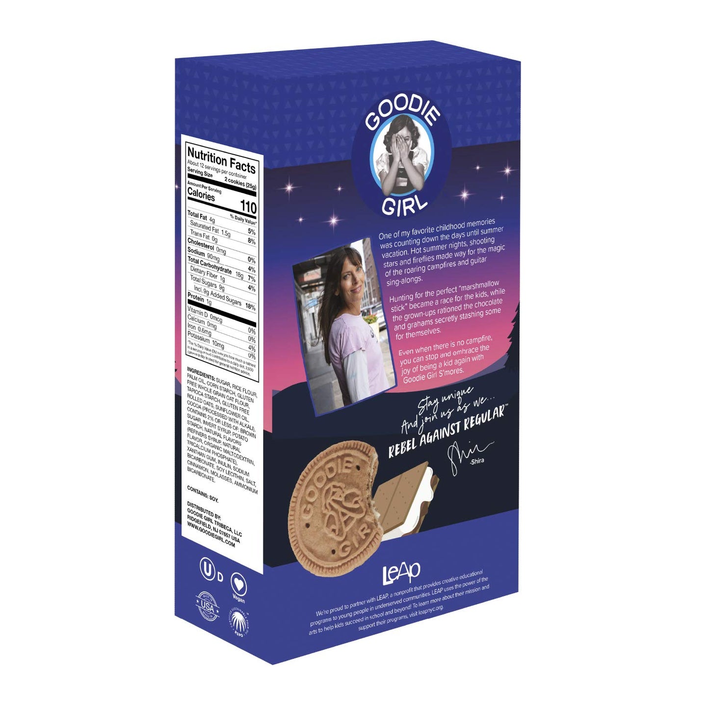 Goodie Girl, Smores Sandwich Cookies | Gluten Free | Peanut Free | Egg Free | Dairy Free | Kosher (10.6oz, Pack of 3)