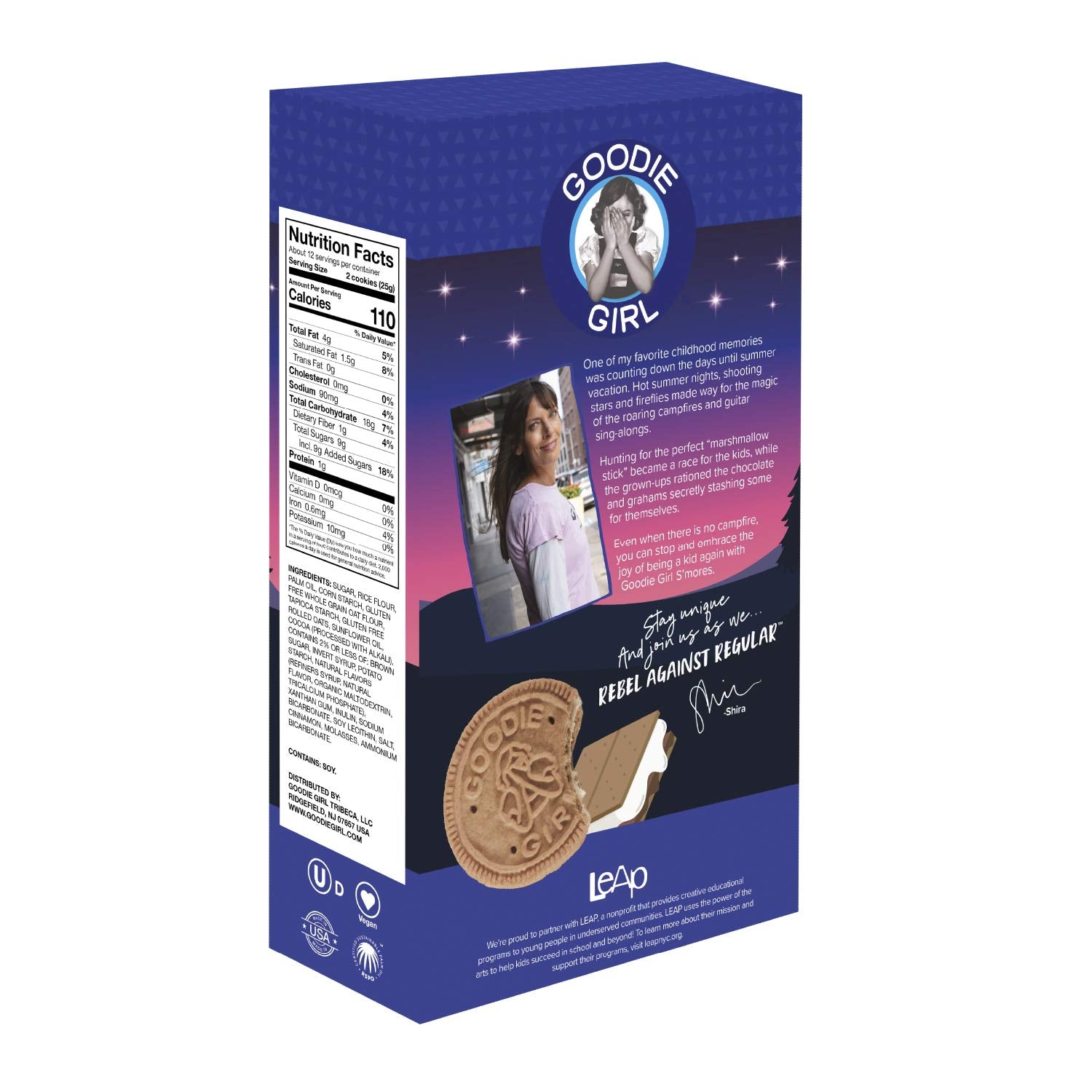 Goodie Girl, Smores Sandwich Cookies | Gluten Free | Peanut Free | Egg Free | Dairy Free | Kosher (10.6oz, Pack of 3)