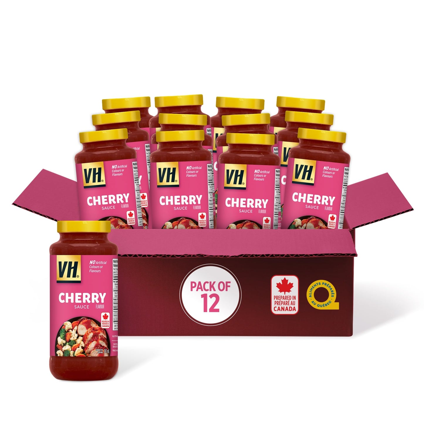 VH Cherry Dipping Sauce (12 Count), 341ml/11.5oz, Jars, (Imported from Canada)