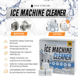 Home Store Vibe 36 Pcs Ice Maker Cleaner Tablets - Descaler & Cleaning Solution for Ice Machines - Removes Odors & Build-up - Compatible