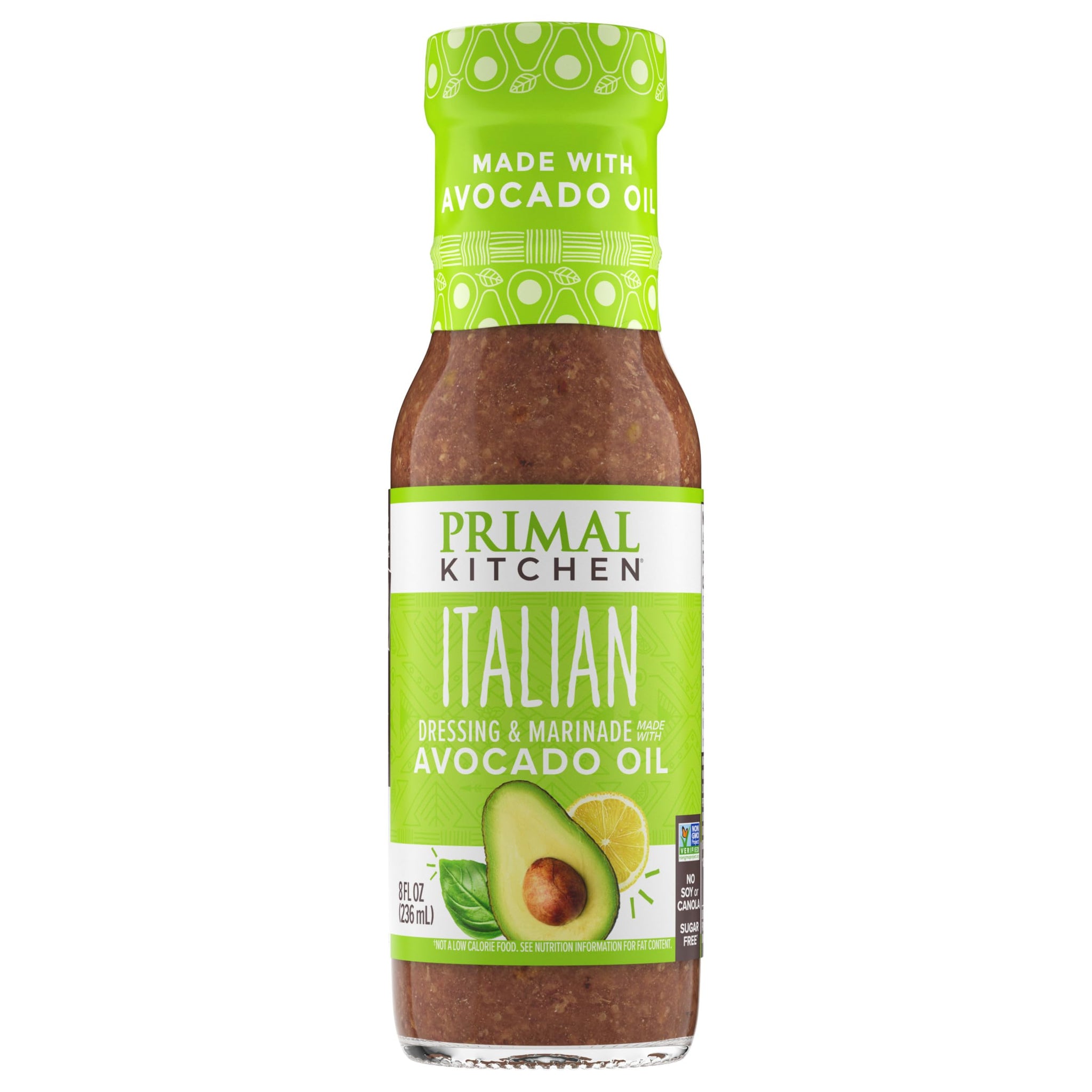 Primal Kitchen Italian Vinaigrette & Marinade Salad Dressing made with Avocado Oil, Whole30 Approved, Certified Paleo, and Keto Certified, 8 Fluid