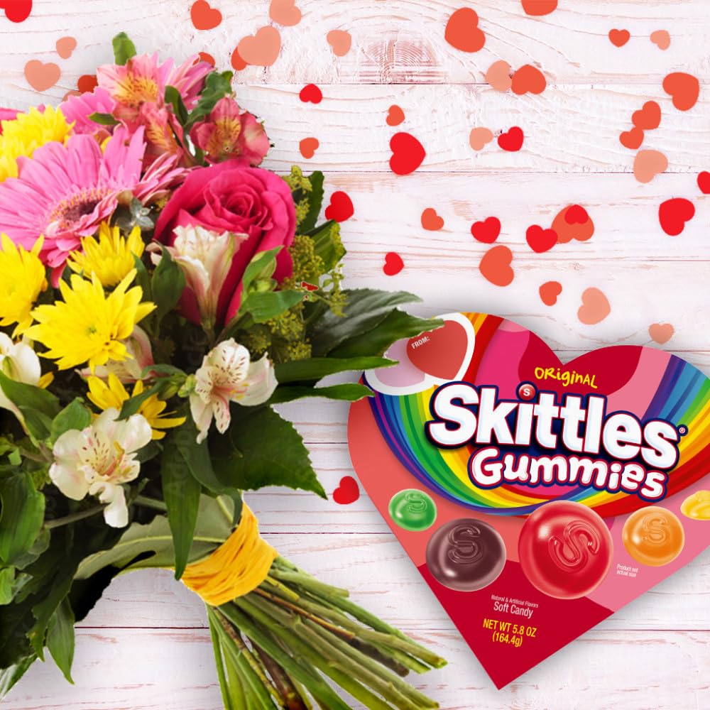 Skittles Gummies Original Heart Box, 5.8 Oz
