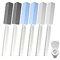 Pumice Stone 6 Packs Long Handle Toilet Bowl Cleaner Eco Friendly Toilet Stain Remover Scouring Sticks for Kitchen Bath Pool Grills Cleaning