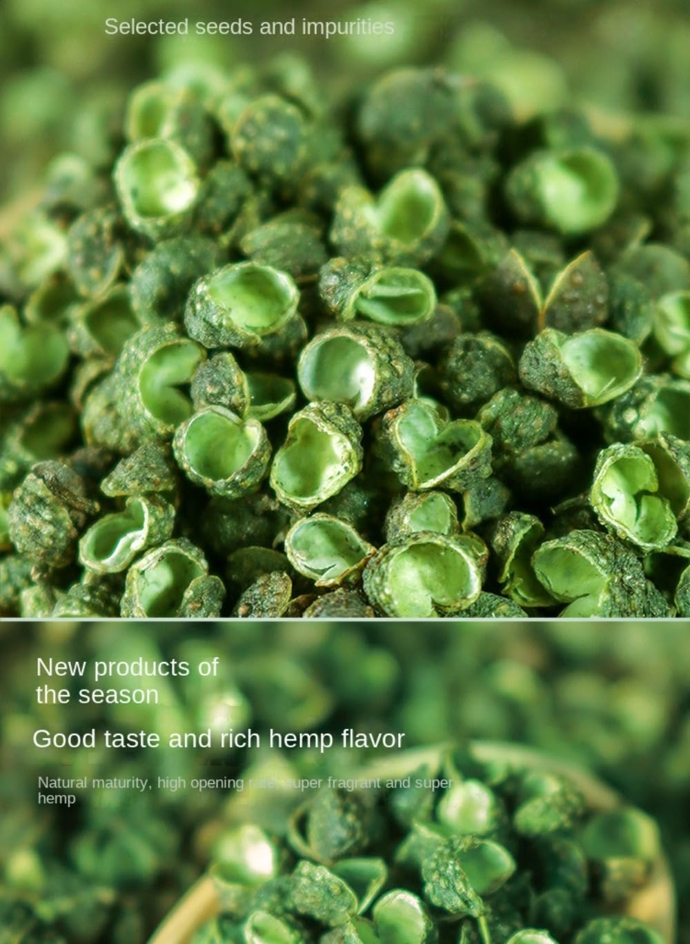 Zercumm Pepper Extra Tingly Canned Fresh Super Fresh Rattan Pepper Authentic Dry Green Chinese Prickly Ash Seeds 102G/Bottle