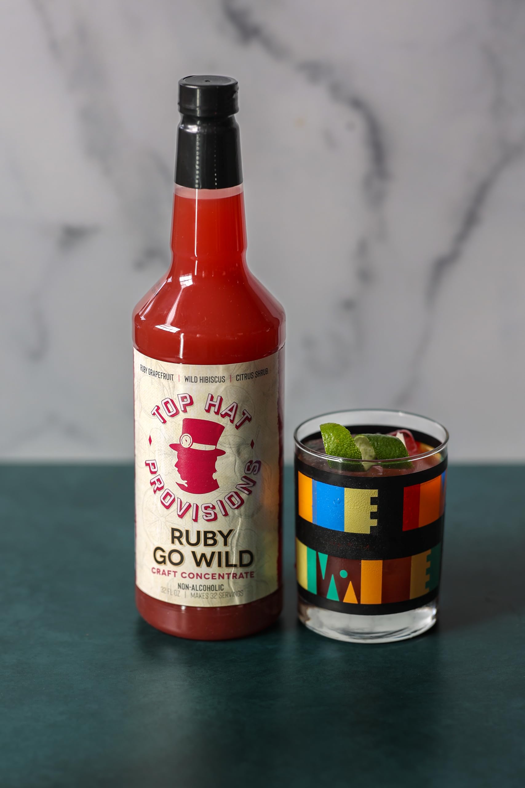 Top Hat Sober Curious Mixology Combo Kit - Mocktail Mixer Gift Set - Extra Spicy Ginger Beer Syrup, East India Tonic Syrup, Ruby Go Wild Paloma