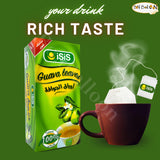 Isis Natural Drink Herbal Chai Guava Leaves Tea Bags Herbals Herb Herbs No Caffeine Non Gmo No Additives No Artificial Coloring Kosher Halal (20 Bag)