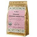 Organic Jasmine Green whole Leaf Pyramid Tea Bags - USDA Organic, Plant-Based & Plastic-Free Tea Bags, Smooth Floral Green Tea, 60 Count by Tealise