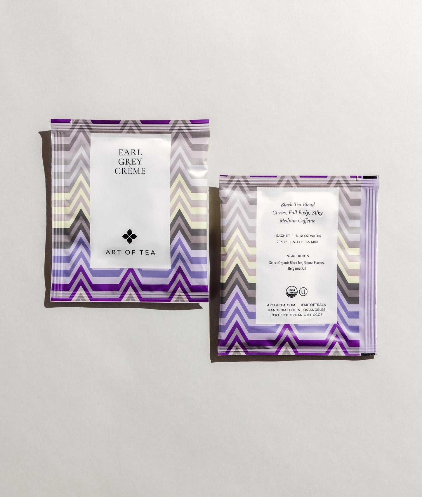 Art of Tea | Organic Earl Grey Cream Tea| 50 Count Pyramid Tea Bag Sachets