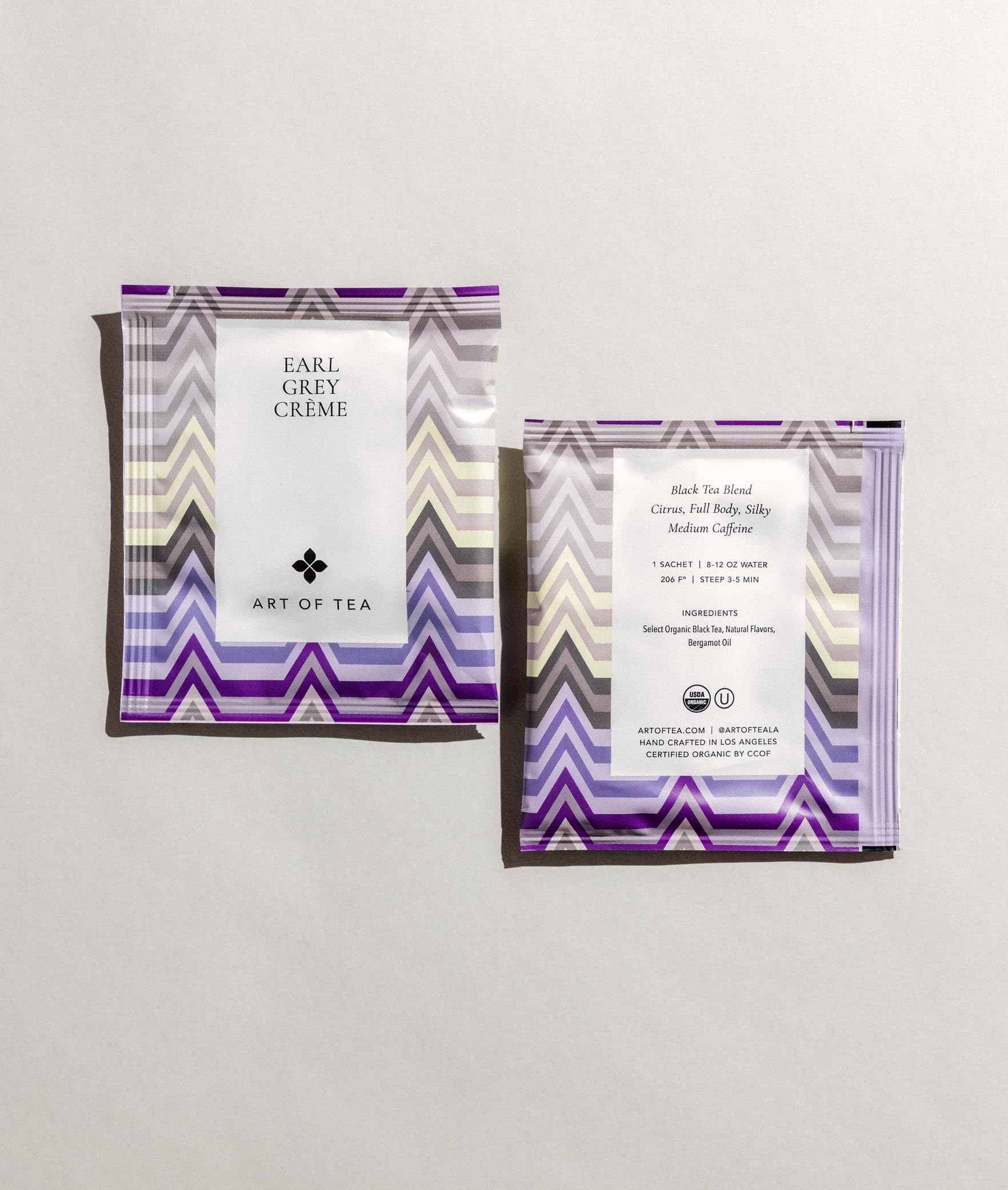 Art of Tea | Organic Earl Grey Cream Tea| 50 Count Pyramid Tea Bag Sachets