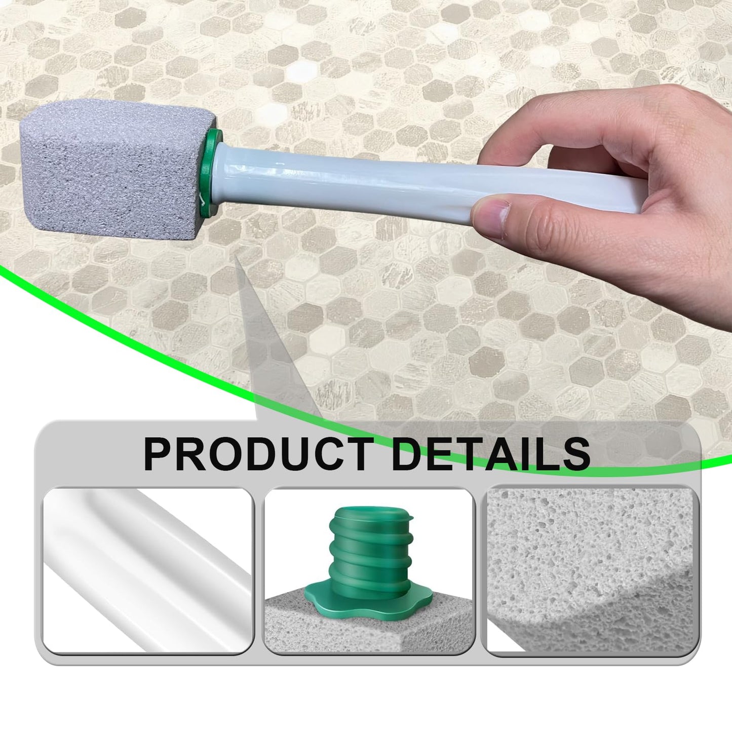 Lmuwecno Pumice Stone Toilet Stick,Pumice Chisel Sticks Cleaning,Pumice Stine Scrubber and Cleaner for Toilet Bowl,Bathroom,Kitchen,6Pcs Pumice Stone