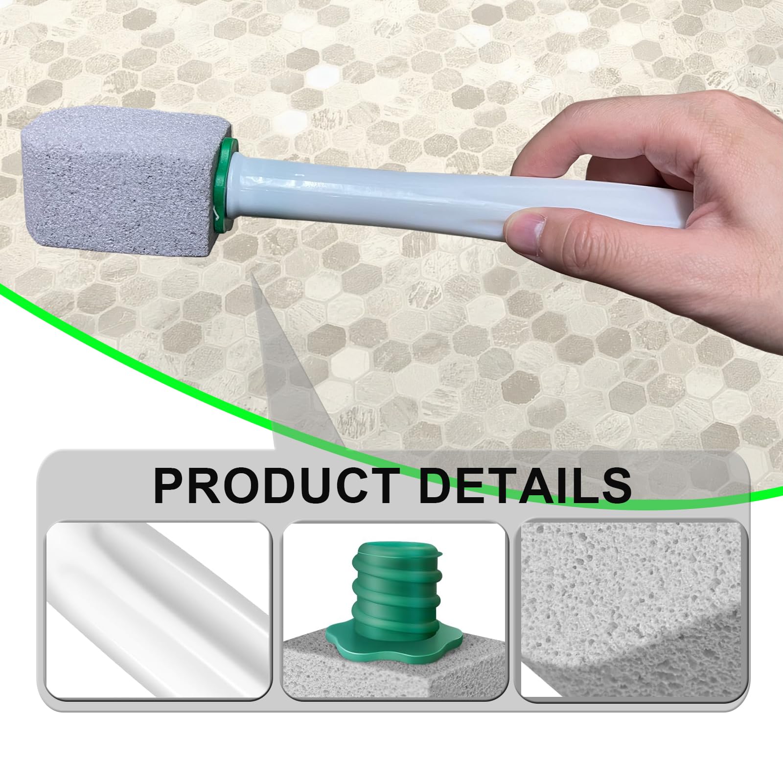 Lmuwecno Pumice Stone Toilet Stick,Pumice Chisel Sticks Cleaning,Pumice Stine Scrubber and Cleaner for Toilet Bowl,Bathroom,Kitchen,6Pcs Pumice Stone