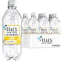 Hal's New York Seltzer Water, Lemon Sparkling Water, 20 Fl Oz Bottle (Pack of 6)