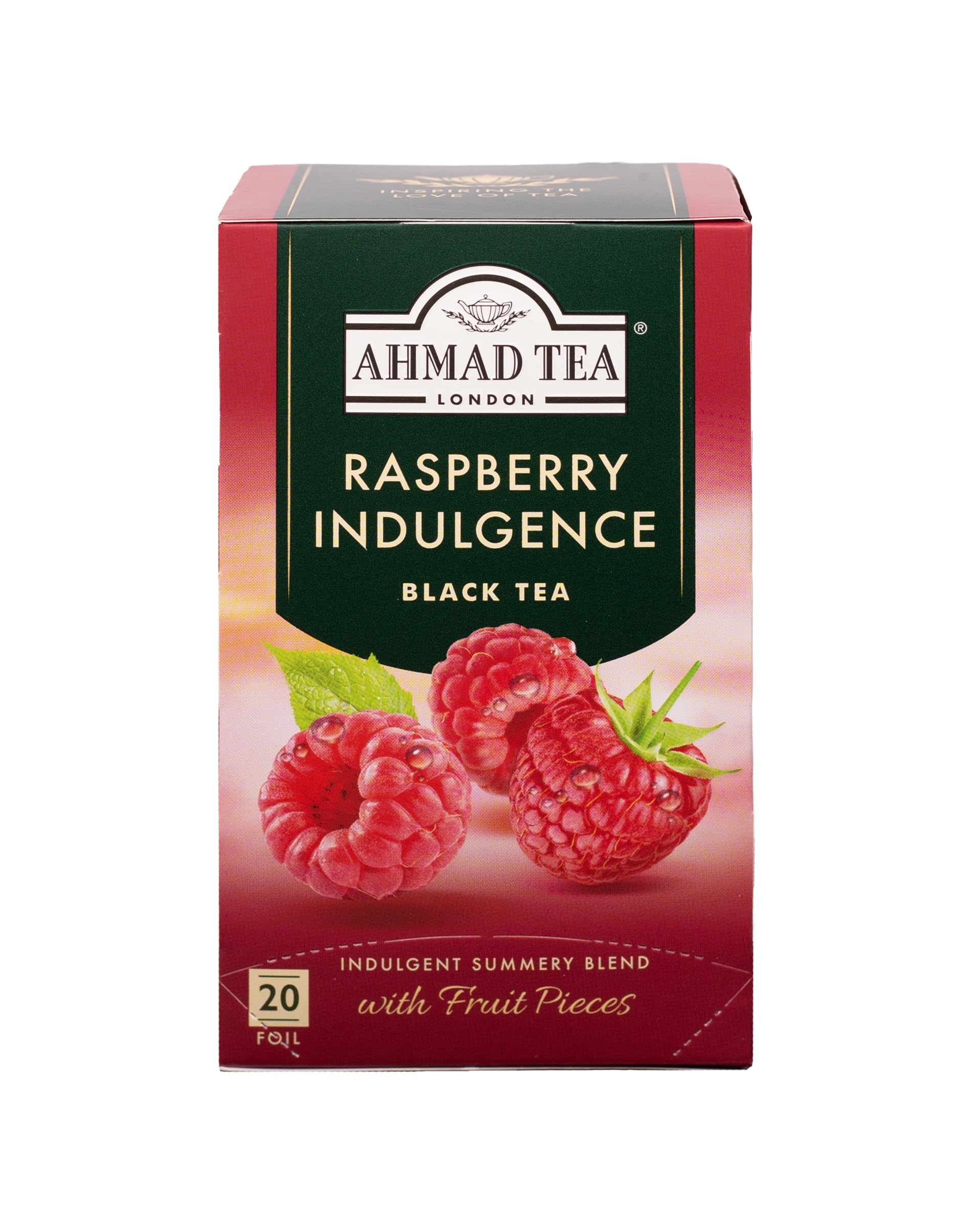 English Teas, "Raspberry Indulgence Black Tea" - Tagged and Aluminium Foil En...
